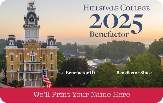 2025 Hillsdale College Benefactor Card