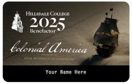 Colonial America Benefactor Card